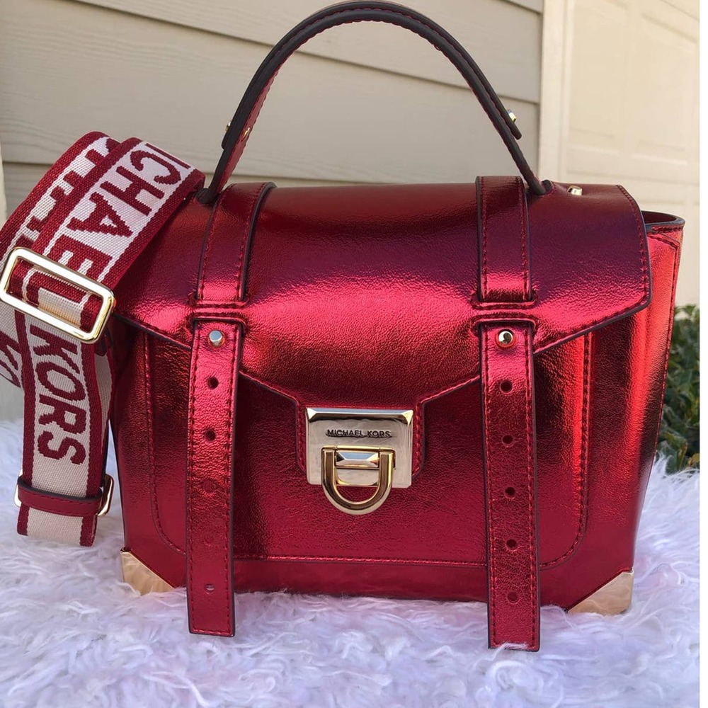 New Michael Kors MANHATTAN MD Satchel Purse